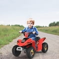 thumbnail image 3 of Costway 6V Kids Electric Quad ATV 4 Wheels Ride On Toy for Toddlers Forward&Reverse Red, 3 of 9