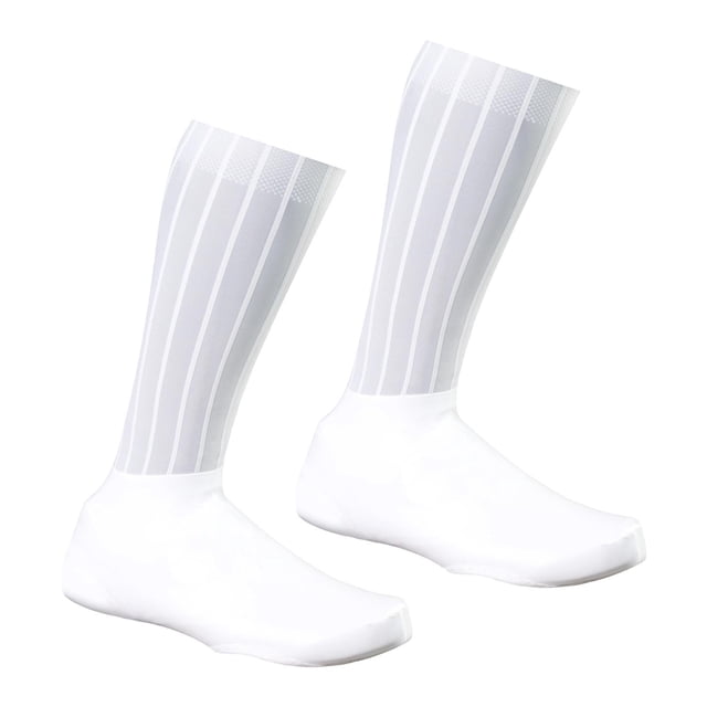 Siruishop Couvre-Chaussures de Cyclisme Couvre-Chaussures de Vélo Protection Protecteurs Bottillons Réutilisables pour Blanc G