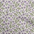 thumbnail image 1 of oneOone Cotton Flex Purple Fabric Floral Craft Projects Decor Fabric Printed By The Yard 40 Inch Wide, 1 of 4