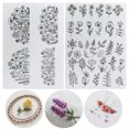 thumbnail image 4 of 2 Sheets Water Soluble Embroidery Stabilizer DIY Stick Stitch Embroidery Paper with Pre-Printed Flowers Leaves Animals Pattern Beginners Sewing Lover Gift, 4 of 8