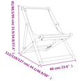 thumbnail image 4 of vidaXL Folding Beach Chairs 2 pcs Blue Fabric, 4 of 5