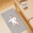 thumbnail image 3 of OUNONA 8Pcs Soft Grey Foam Puzzle Floor Mats Portable Interlocking Work Out Mats, 3 of 6