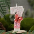 thumbnail image 1 of Yhmxh Bougies d'Anniversaire Papillon Rouges 0-9, Bougie Chiffre Pailletée Papillon Décorations de Gâteau pour Enfants Adultes Anniversaire Mariage Anniversaire Fournitures de Fête Décorations de Noël en Liquidation - Numéro 7, 1 of 6