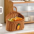 thumbnail image 4 of Home Textile Storage Hanging Woven Wall Shelf Storage with Handle for Home and Living Room Organization Decorative for Everyday Use, 4 of 4