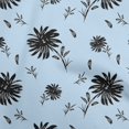 thumbnail image 1 of oneOone Rayon Grayish Blue Fabric Floral Craft Projects Decor Fabric Printed By The Yard 56 Inch Wide, 1 of 4