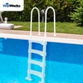 thumbnail image 4 of Vinyl Works SLD2 Resin 60 In Above Ground Swimming Pool Step Ladder, White, 4 of 9