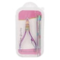 thumbnail image 2 of Cuticle Scraper, Multifunctional Nail Care Portable Stainless Steel Cuticle Trimmer Set  for Fingernails, 2 of 7