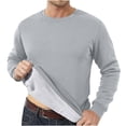 thumbnail image 2 of QIPOPIQ Chandail Ras du Cou pour Hommes Manches Longues Décontracté Chaud en Molleton Liquidation, 2 of 9