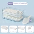 thumbnail image 1 of Ice Cube Tray with Lid and Bin, Double-layer 64 Pcs Ice Cube Mold Easy Release, Ice Cube Maker Mold for Freezer with Ice Shovel, 1 of 3