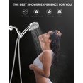 thumbnail image 2 of Hodvit Handheld Showerhead with Hose, 10 Spray Modes Stainless Steel High Pressure Shower Head,New, 2 of 8