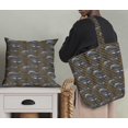 thumbnail image 5 of Soimoi Poly Georgette Fabric Stripes & Whale Fish Ocean Printed Craft Fabric by The Yard 42 Inch Wide, 5 of 5