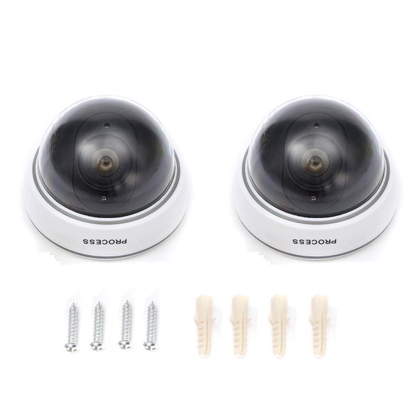 NEW Dummy Dome CCTV Camera Outdoor Indoor Fake CCTV Security Camera Hemispherical Flashing LED Simulation Camera