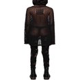 thumbnail image 4 of Pull-over en Crochet Découpé pour Femmes Couleur Unie Manches Longues Pull Court Transparent en Résille, 4 of 5