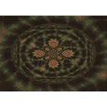 thumbnail image 1 of Ahgly Company Tapis d'Intérieur Rectangulaire Transitionnel Brun Foncé Lavable à la Machine, 2 Pieds x 4 Pieds, 1 of 7