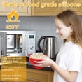 thumbnail image 4 of MesaSe 2Pcs Microwave Popcorn Maker Reusable Silicone Popcorn Popper with Lid and Handle Collapsible Heat-Resistant Popcorn Popper Bowl Dishwasher Safe for Home Party, 4 of 8