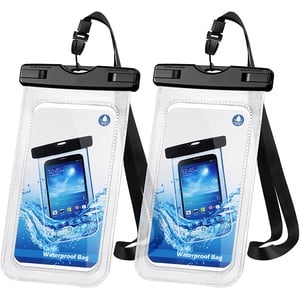 Etui de téléphone étanche, paquet de 2 IPX8 Sac sec universel étanche pour téléphone Pouch