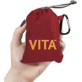 thumbnail image 3 of ChicoBag Vita Compactable Reusable Shopping Tote/Grocery Bag with Pouch, Red, 19 x 12.5-Inch Bag/4 x 4-Inch Pouch, 3 of 5