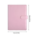 thumbnail image 4 of A5/A6 Synthetic Leather Notebook Binder Refillable 6 Ring Binder Loose Leaf Planner Binder Cover with Magnetic Buckle Closure Professional Binder Organizer for DIY, 4 of 11