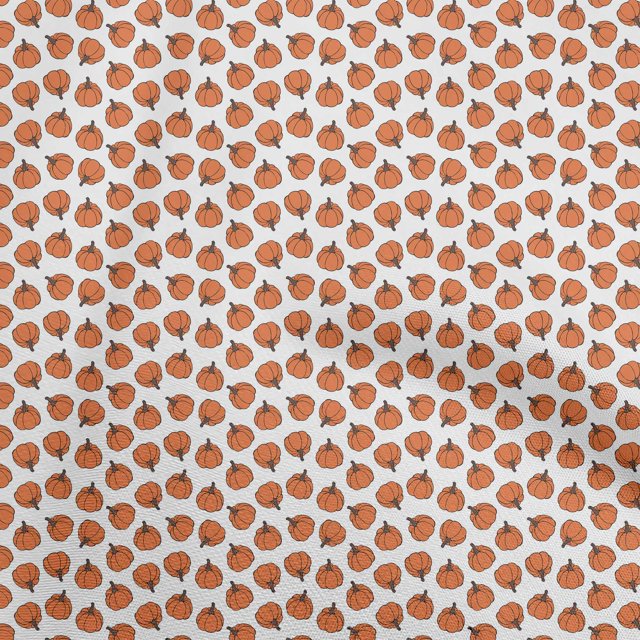 oneOone Viscose Chiffon White Fabric Pumpkin Craft Projects Decor Fabric Printed By The Yard 42 Inch Wide