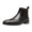 Black, variant on Santimon Genuine Leather Chelsea Boots Casual Ankle Boots Classic Men Oxford Boots Brown US 12