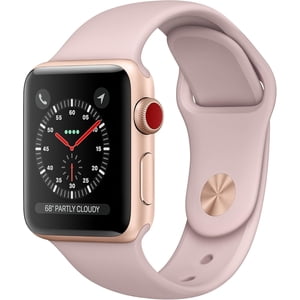 Refurbished Apple Watch Series 3 Aluminum 38mm A1858 (GPS Only, No Cellular) Gold (Grade B)