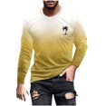 thumbnail image 2 of RXIRUCGD T-Shirt à Col Rond pour Hommes, Décontracté, Mode, Imprimé, Manches Courtes, Chandail, Orange, Taille : M, 2 of 5