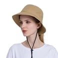 thumbnail image 4 of Women Sun Hat Wide Brim Protection Beach Hat Adjustable Bucket Hat Summer Hats, 4 of 4