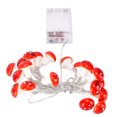 thumbnail image 1 of Muschroom Light String, 20 Red Cute Mushrooms Decoration String Light Battery Box Power Supply  For Christmas Indoor Outdoor Decoration, 1 of 8