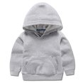 thumbnail image 4 of LSLJS Tout-Petits Enfants Garçons Filles Chandail à Capuchon Décontracté Chandail Mode Mignon Couleur à Manches Longues Survêtements de Sport Décontractés, Chandail à Capuchon pour Tout-Petit ( Gris, 2-3 Ans ), 4 of 4