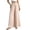 Beige, variante sur Pantalon Évasé Uni pour Femme, Pantalon Habillé à Jambe Grand Taille Haute, Pantalon Coupe Ample pour Vacances d'Été à la Plage, Pantalon-Jupe Décontracté et Confortable pour le Travail au Quotidien, Long Pantalon Palazzo Fluide