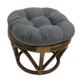 thumbnail image 1 of International Caravan Bali Rattan Papasan Cushion Stool-Hunter Green, 1 of 1