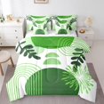 thumbnail image 1 of Boho Mid Century Comforter Set 7 Piece Bed in a Bag Twin, Abstract Geometric Bedding Sets,Modern Minimalist Simplistic Geometry Line Art Sheet Set,Circle Ombre Stripes Room Decor,Green, 1 of 1