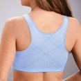 thumbnail image 3 of UPPADA Full Coverage Plus Size Bra Convenient Front Button Bras Cool Liftup Bra Super Gather Wireless Push-Up Bra Lifting Bras Breathable Underwear Bra, 3 of 6