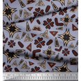 thumbnail image 3 of Soimoi Poly Georgette Fabric Flower Artistic Printed Craft Fabric by The Yard 42 Inch Wide, 3 of 3