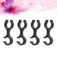 thumbnail image 3 of 8pcs Alpenstock Handcuffs Shape Clips Housing Hose Guide for Outdoor Walking Stick (Black), 3 of 9