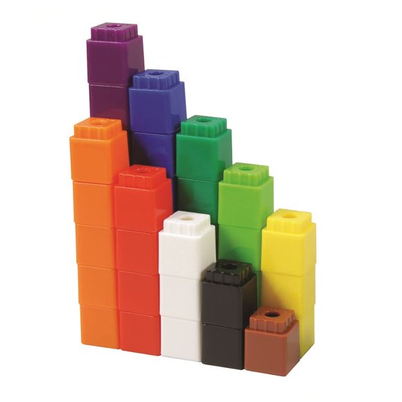 Eai Education Cubes Empilables Solo - Cubes de Comptage Manipulatifs pour Tri et Connexion Ensemble de 100