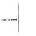 thumbnail image 2 of Tringle de Rideau de Douche Télescopique Extensible en Acier Robuste, Tige pour Support de Rideau de Salle de Bain Durable avec Construction en Acier Inoxydable, Ajustement à Tension Moderne, Longueur Facilement Ajustable et Stable, 2 of 8
