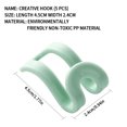 thumbnail image 3 of facefd 5 Pcs Cintres en Plastique pour Garde-Robe Crochets Faciles Antidérapants Garde-Robe Crochets Faciles Organisateurs de Rangement Supports, Vert, 3 of 9