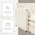 thumbnail image 4 of Noble House Chenille Modular Sectional Sofa with Deep and Wide Seat, 4 of 9