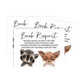 thumbnail image 2 of Inkdotpot 30 Books For Baby Shower Request Cards Bring A Book Instead Of A Card Raccoon and Fox Jungle Animals Baby Shower Invitations Inserts Games, 2 of 6