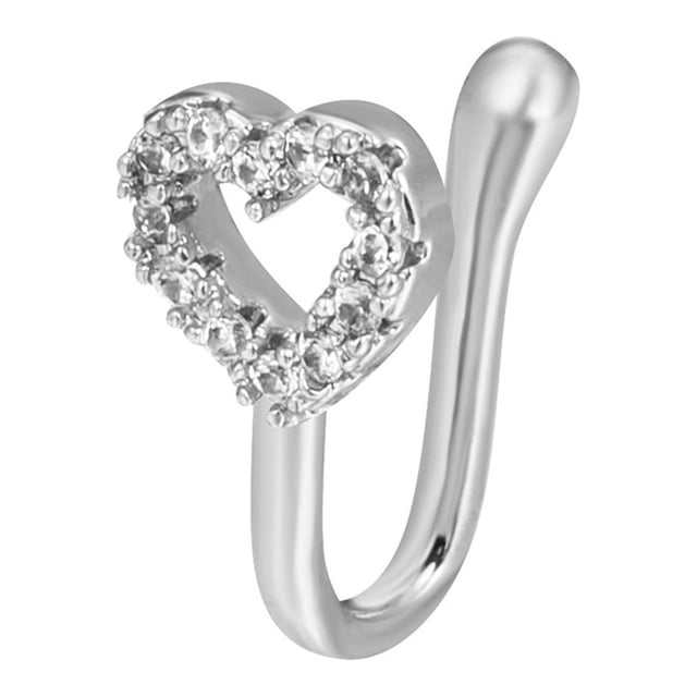 Clip On Nose Rings For Women Non-Pierced Nose Hoop Ring Adjust Nose Cuff