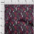 thumbnail image 2 of oneOone Polyester Spandex Wine Fabric Cactus Craft Projects Decor Fabric Printed By The Yard 56 Inch Wide, 2 of 5