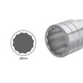 thumbnail image 4 of Unique Bargains 36mm 12 Point Shallow Socket 3/4' Drive Standard Metric Chromium Vanadium Steel, 4 of 5
