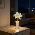 thumbnail image 1 of Lunxisen 2 Pcs Flower Pot Night Light Desk Lamp Home Decor Ambient Lighting Gift Idea, 1 of 7