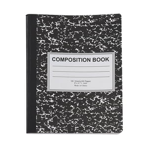 Cahier de composition à grande échelle pour l'école et 200 Pages avec couverture de reliure durable Double Feuilles pour écrire