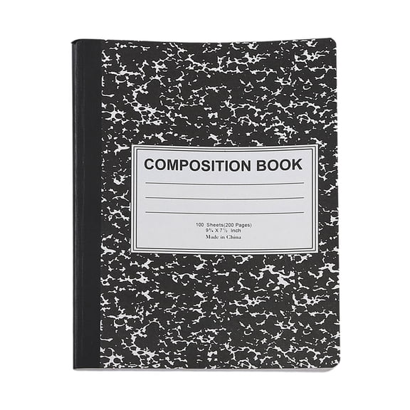 Cahier Catégorie Composition Cahiers pour Fournitures Scolaires – Feuilles Doubles à Lignes Larges 200 Pages Couverture Durable Rentrée Scolaire