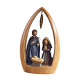 thumbnail image 3 of jifeng Nativity Scene Figurine Christmas Desktop Statue Religious Gift Gift Jesus Birth Brown, 3 of 9