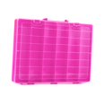 thumbnail image 3 of GUOOL Boîte de Rangement pour Jouets 48 Compartiments Transparente avec Poignée Bac de Rangement pour Perles Noix Couture Rose, 3 of 9