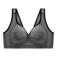 thumbnail image 1 of Qertyioot Soutiens-gorge pour Femmes Printing Réunis Sous-Vêtements Grand Format, 1 of 2