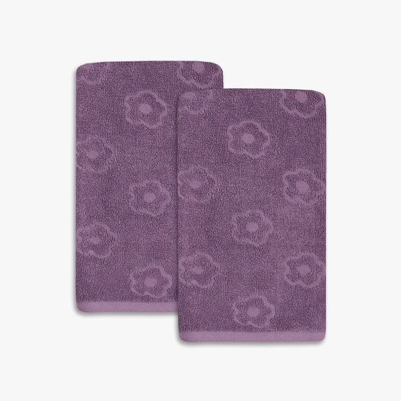 Mainstays Kids 2pk Hand Towel, Flowers